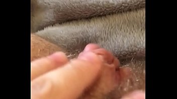 Hairy huge clit